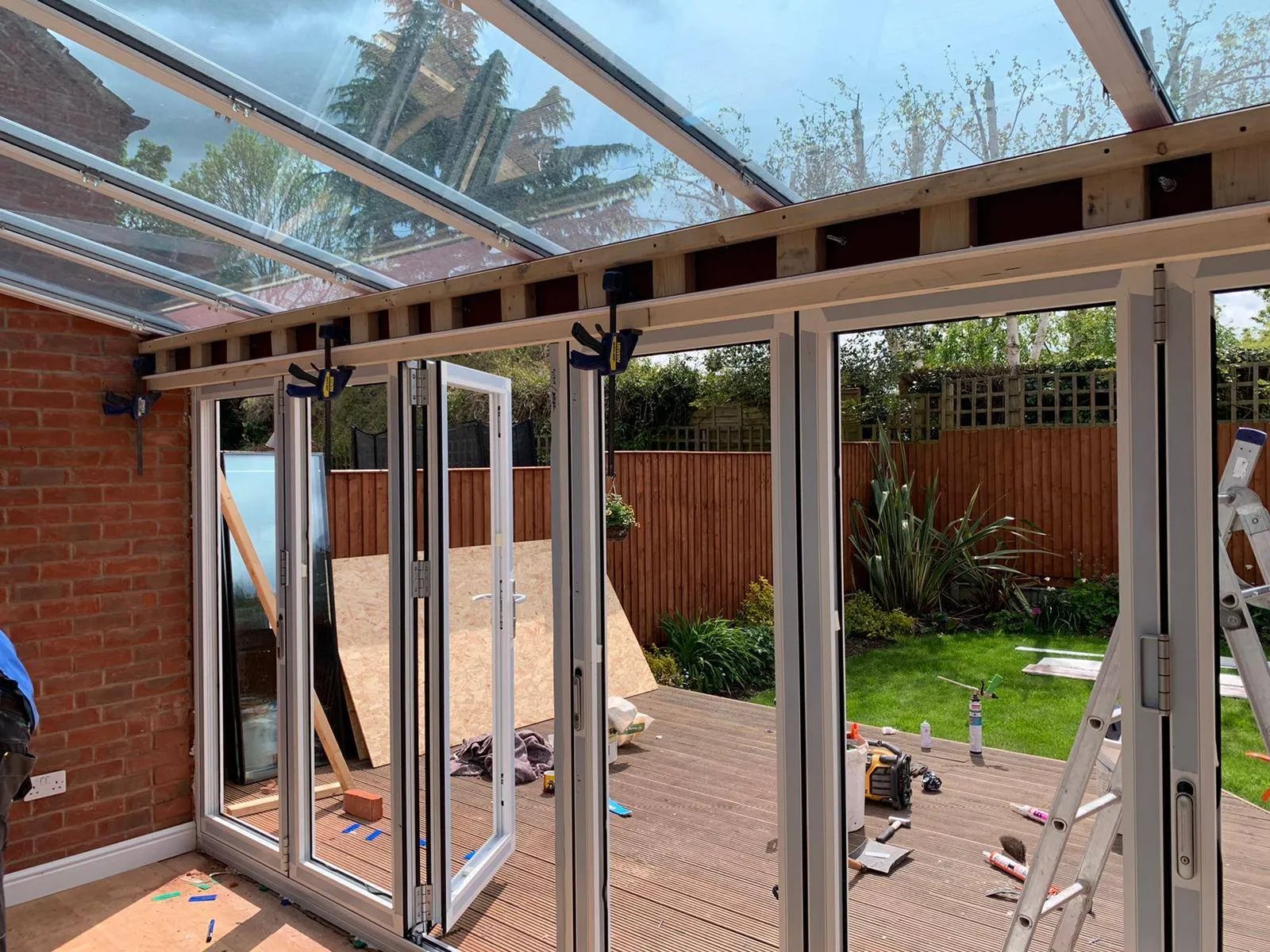 conservatory update to bifold doors 10