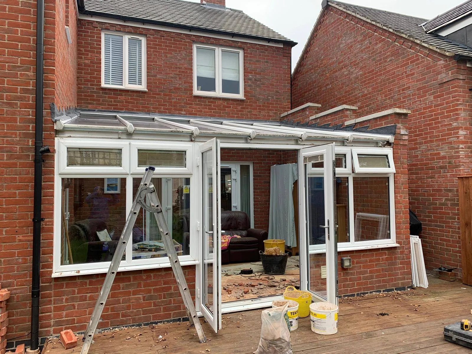 conservatory update to bifold doors 2