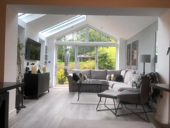 Seamless Rear Extension Using Ultraframe Roofing System
