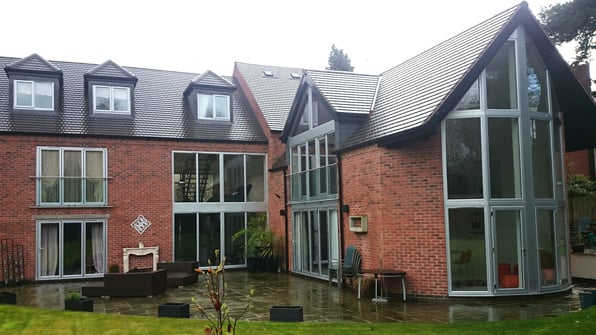 A house which has aluminium windows installed showing the advantages