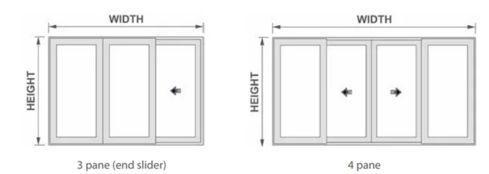 UPVC Sliding Patio Doors Configurations 2