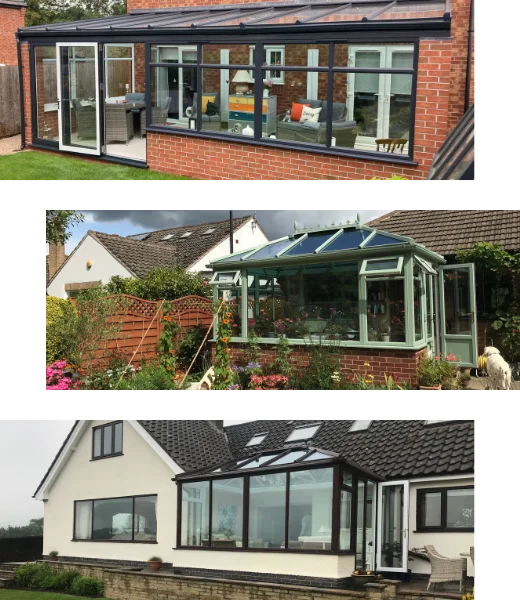 Conservatories - Various options are available